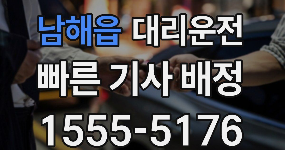 일일대리기사
