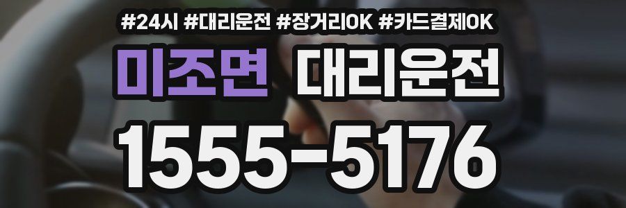 미조면 대리운전