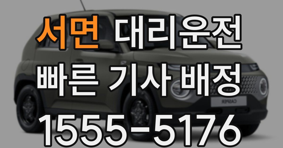 일일대리기사