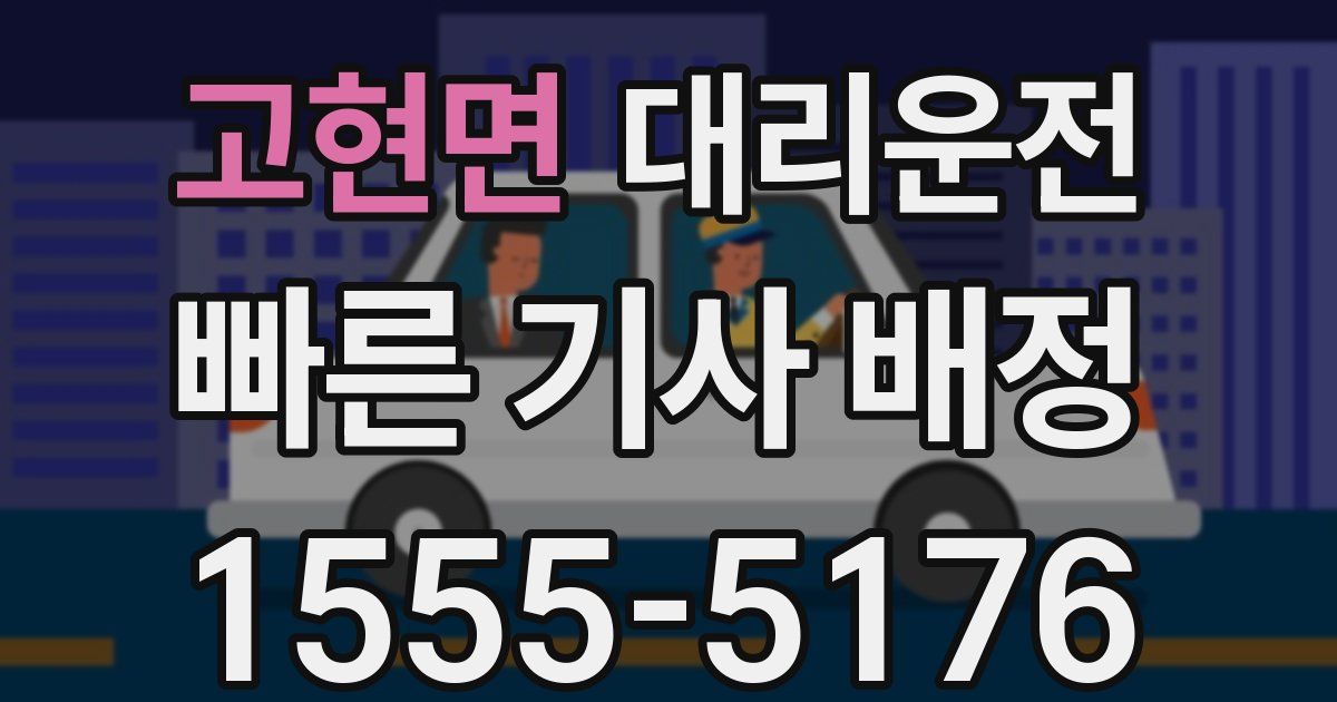일일대리기사