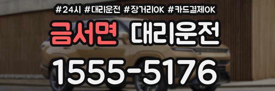 금서면 대리운전
