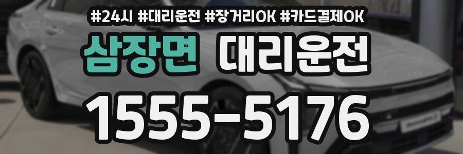 삼장면 대리운전