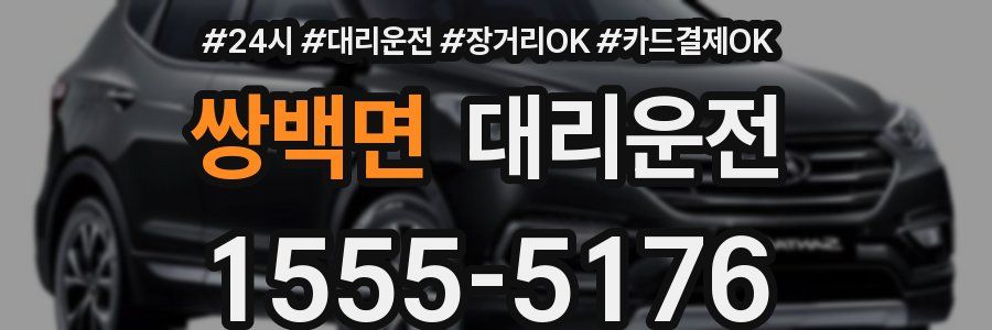 쌍백면 대리운전