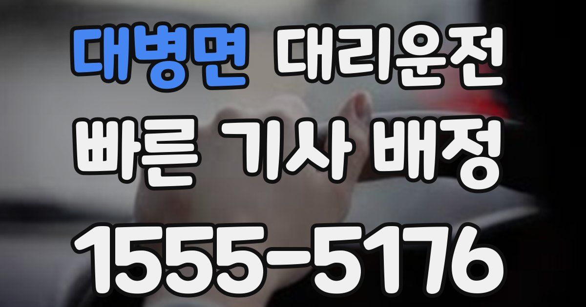 일일대리기사