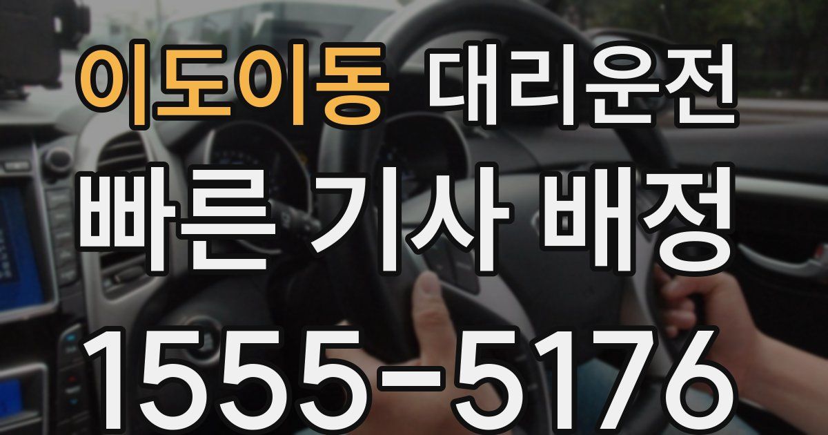 일일대리기사