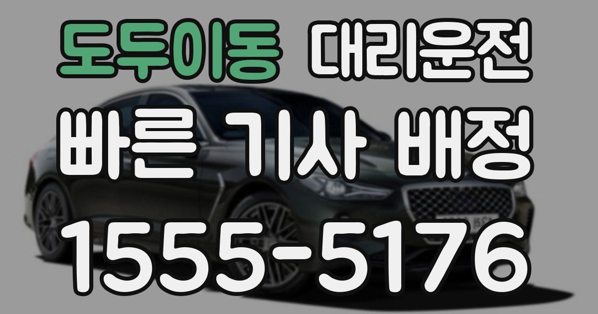 일일대리기사
