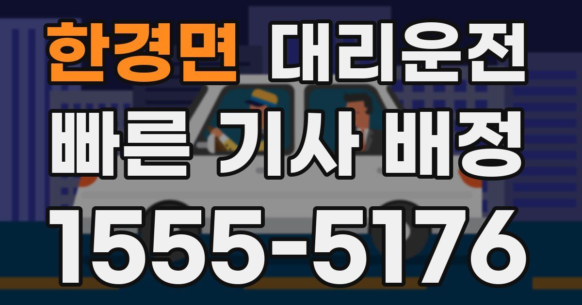 일일대리기사