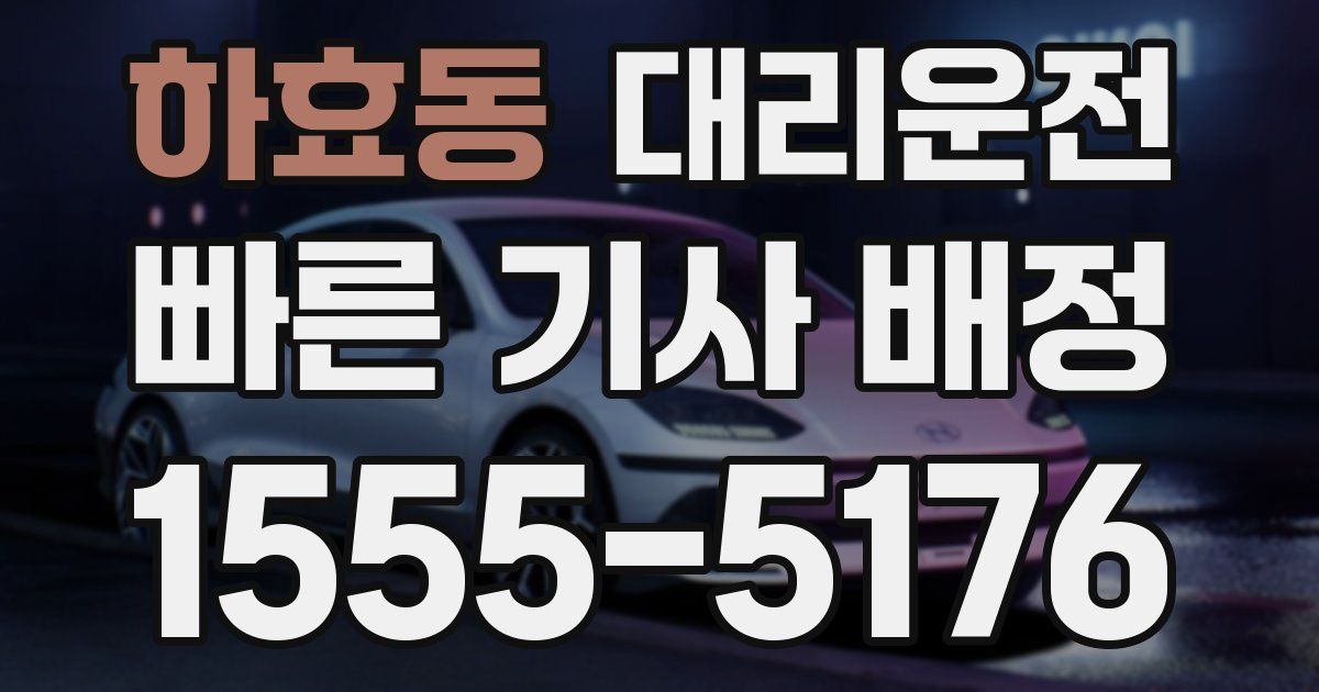 일일대리기사