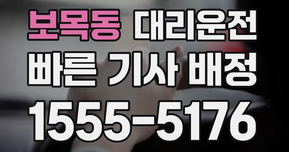 일일대리기사