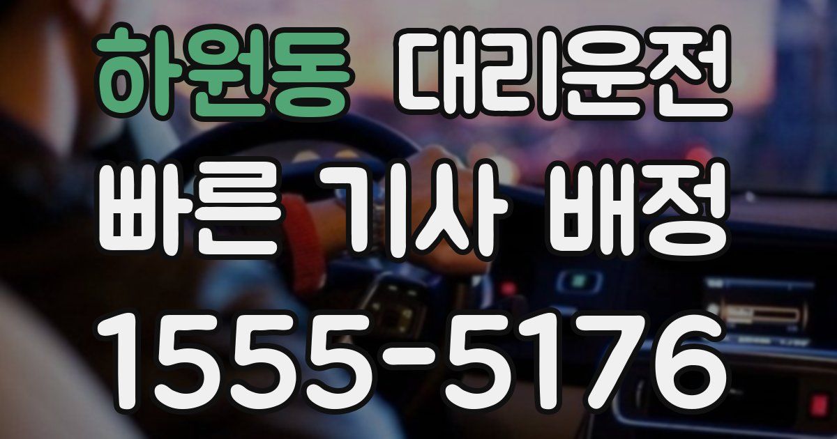 일일대리기사