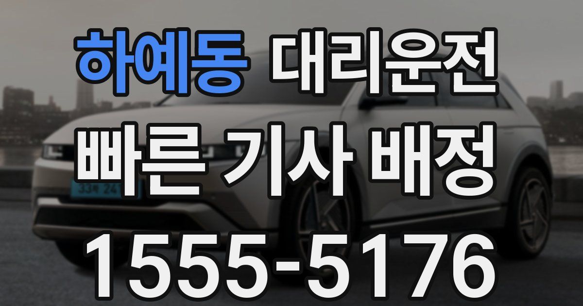 일일대리기사