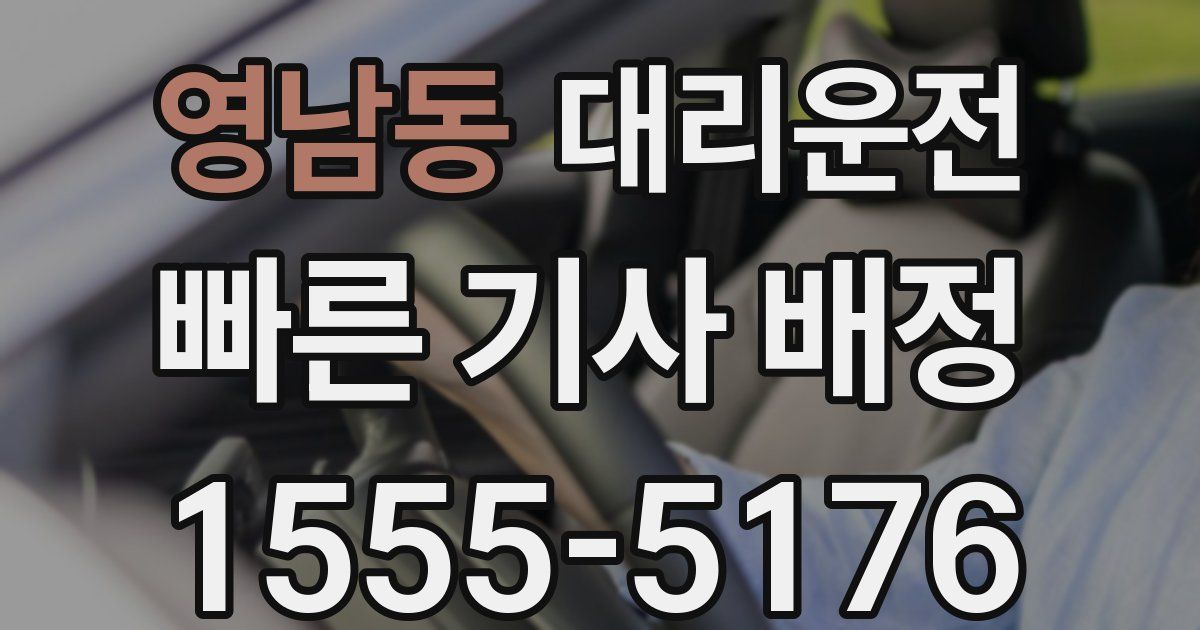 일일대리기사