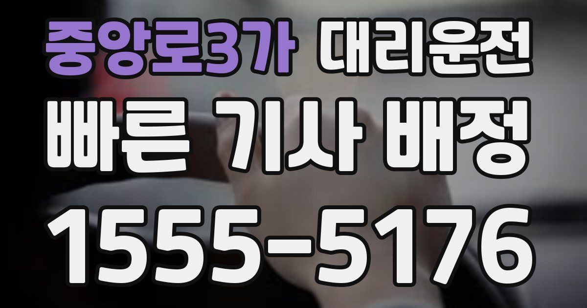 일일대리기사