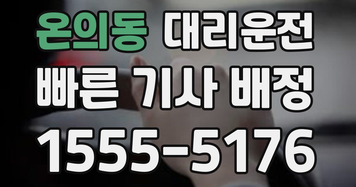 일일대리기사