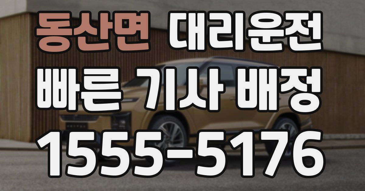 일일대리기사