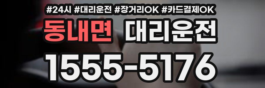 동내면 대리운전