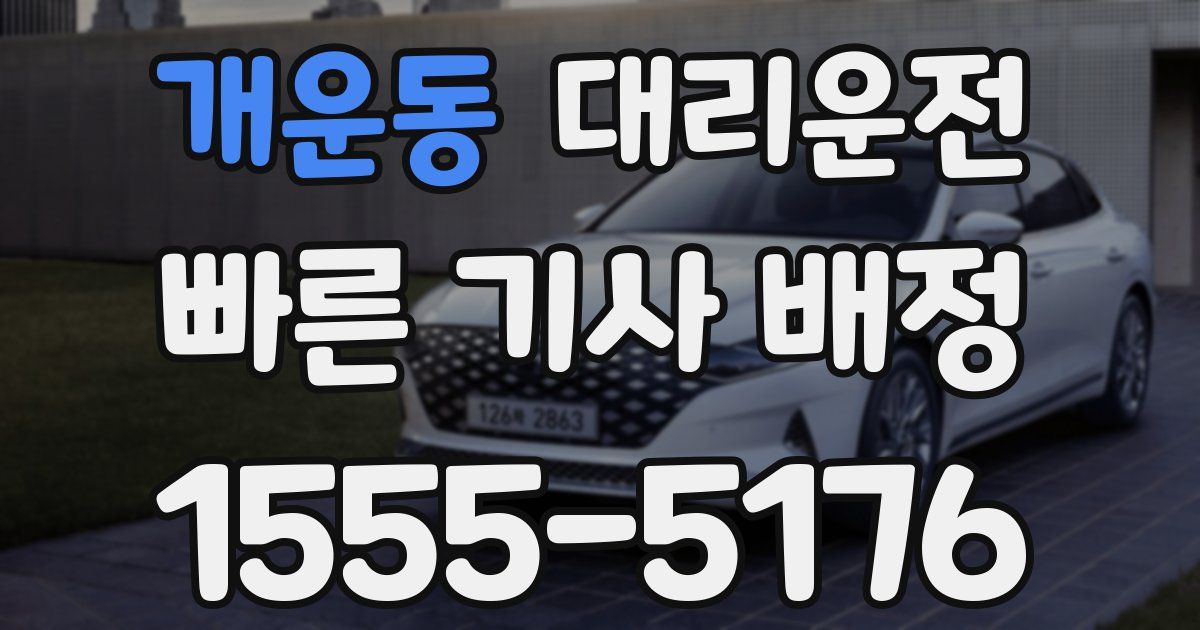 일일대리기사