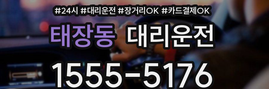 태장동 대리운전