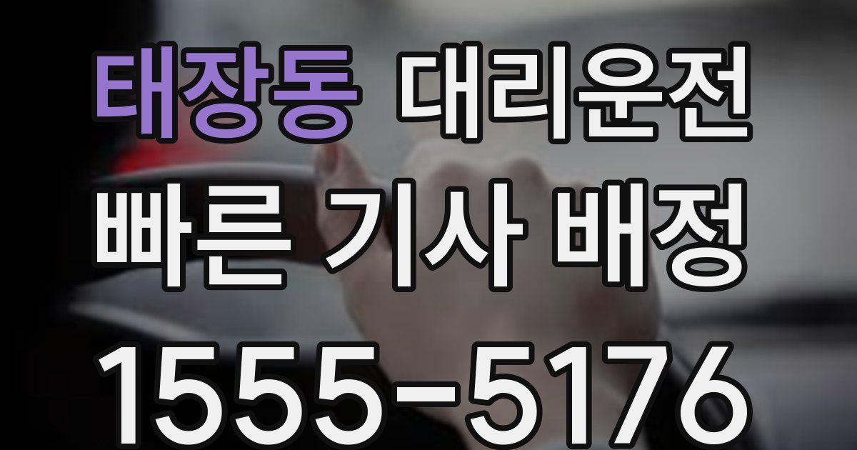 일일대리기사