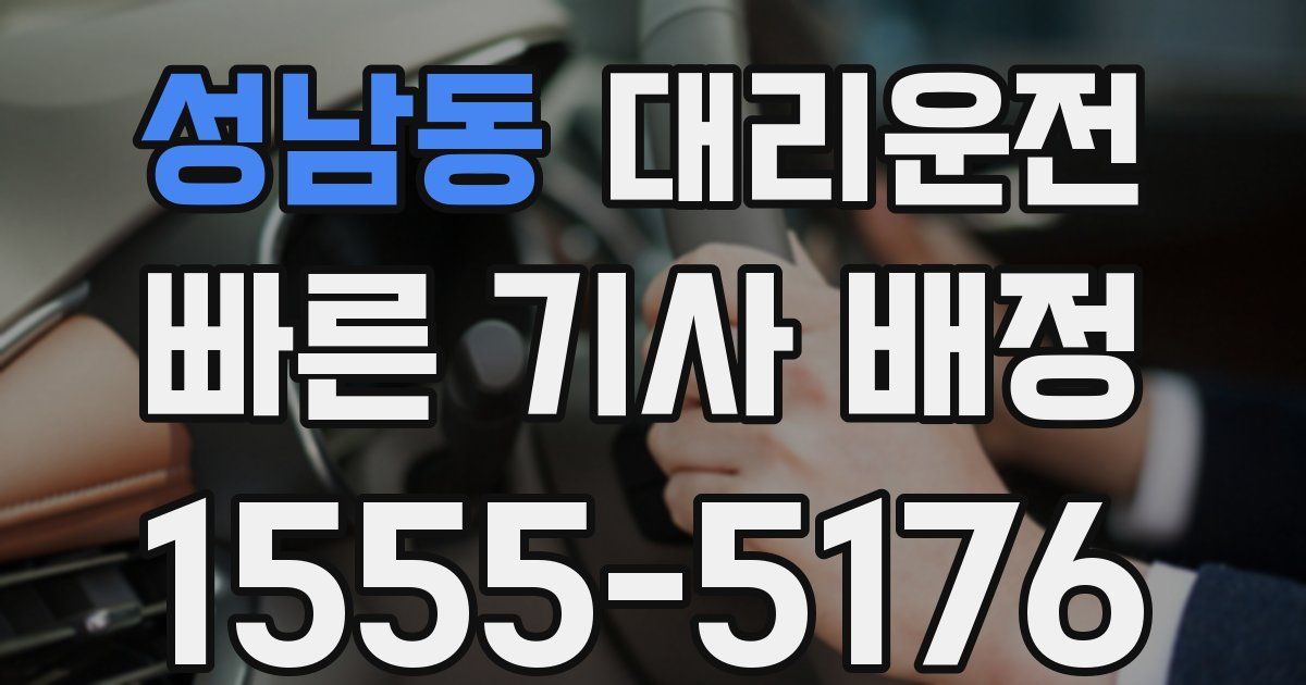 일일대리기사