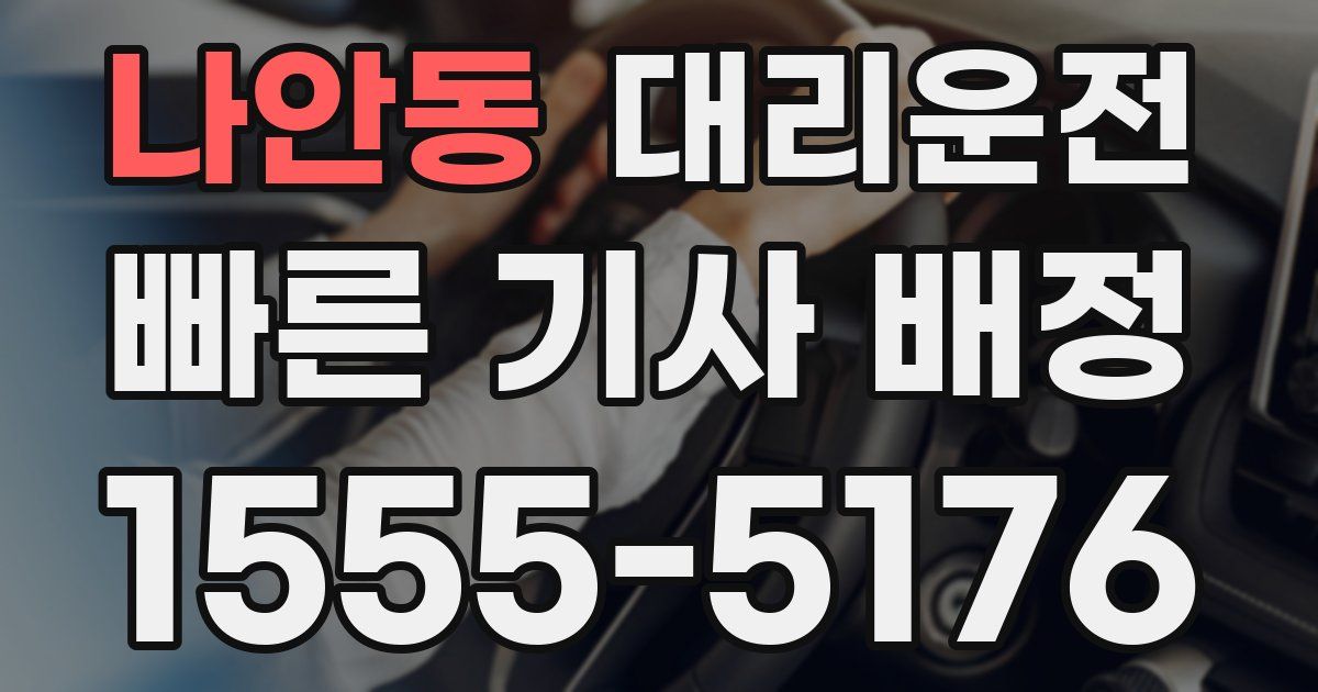 일일대리기사