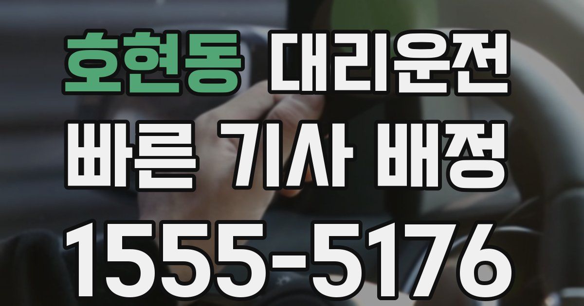 일일대리기사