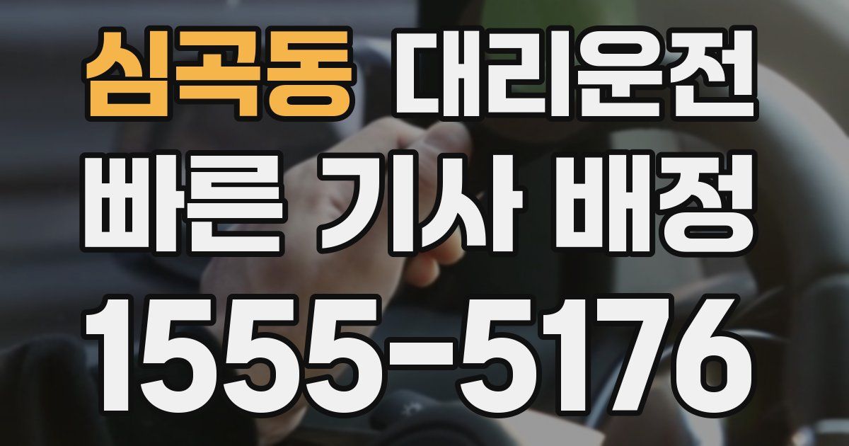 일일대리기사
