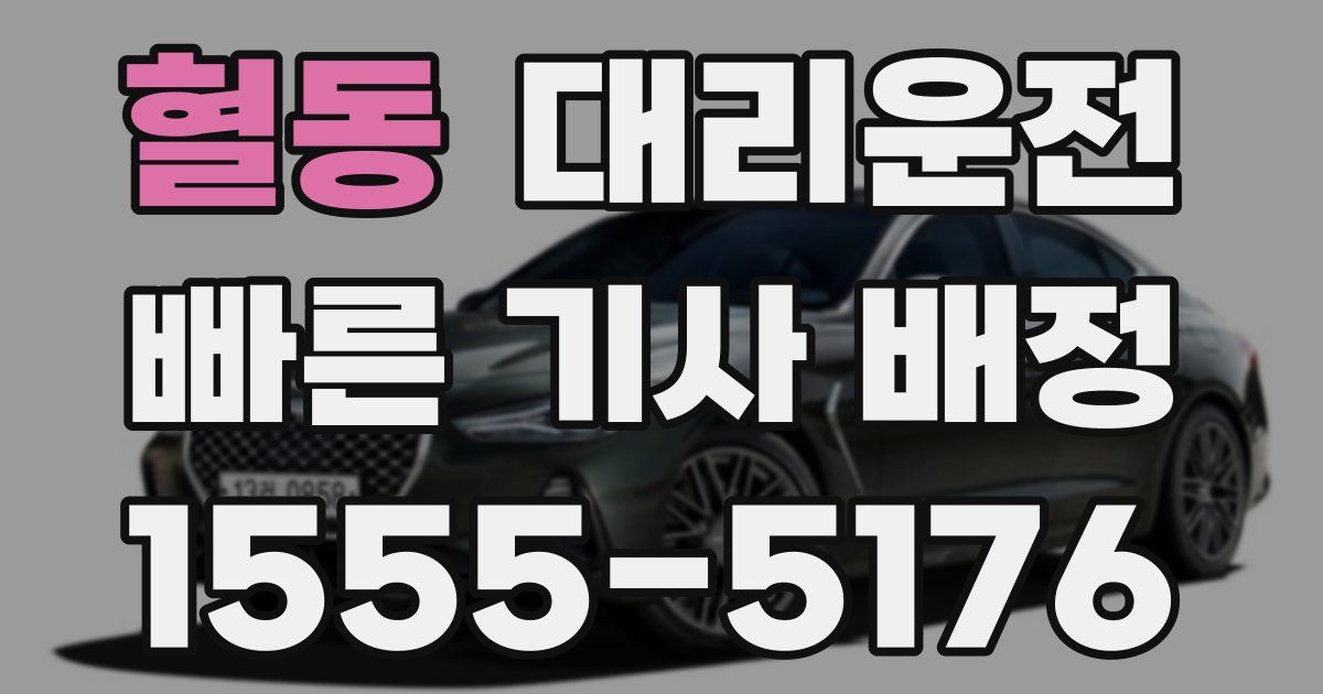 일일대리기사