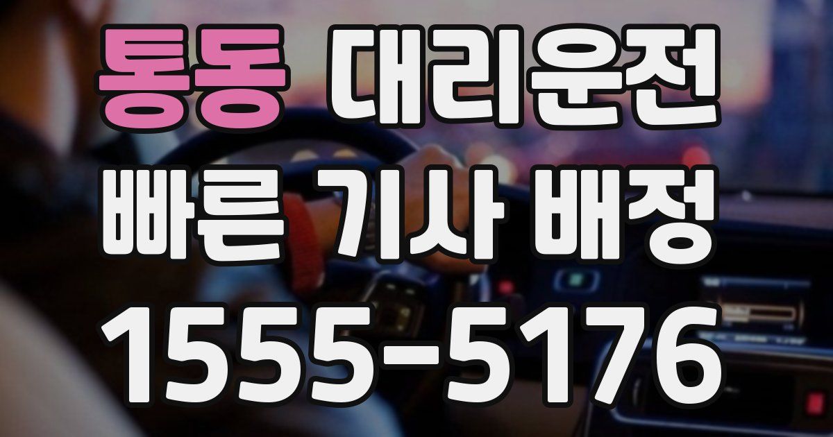 일일대리기사