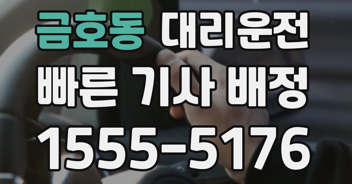 일일대리기사