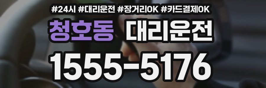 청호동 대리운전