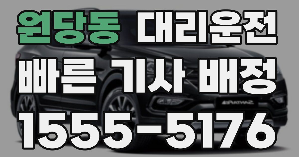 일일대리기사