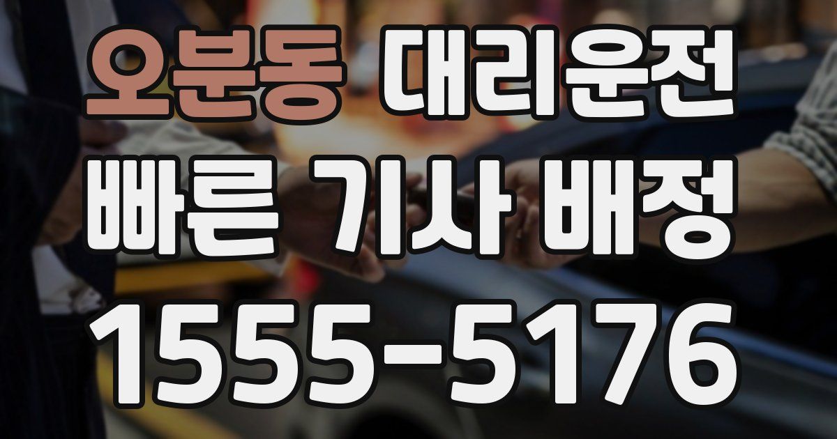 일일대리기사