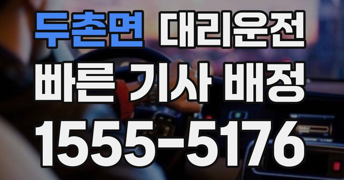 일일대리기사