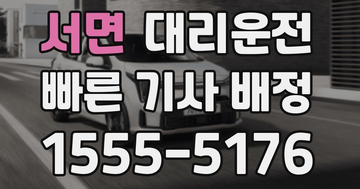 일일대리기사