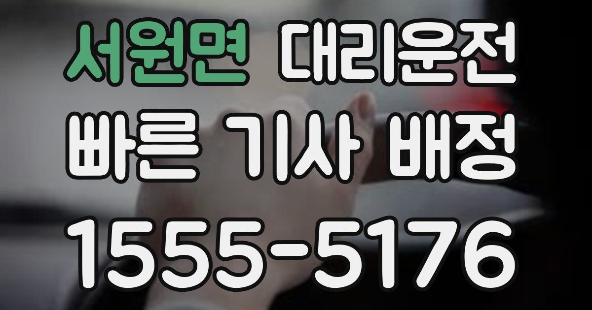 일일대리기사