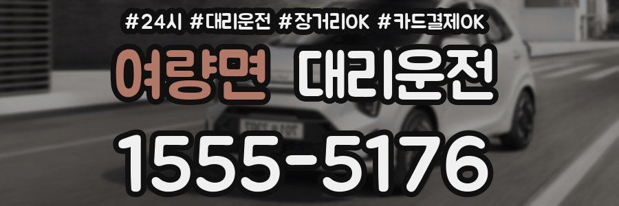 여량면 대리운전