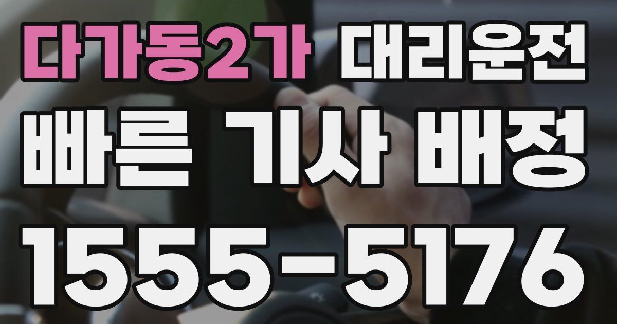 일일대리기사
