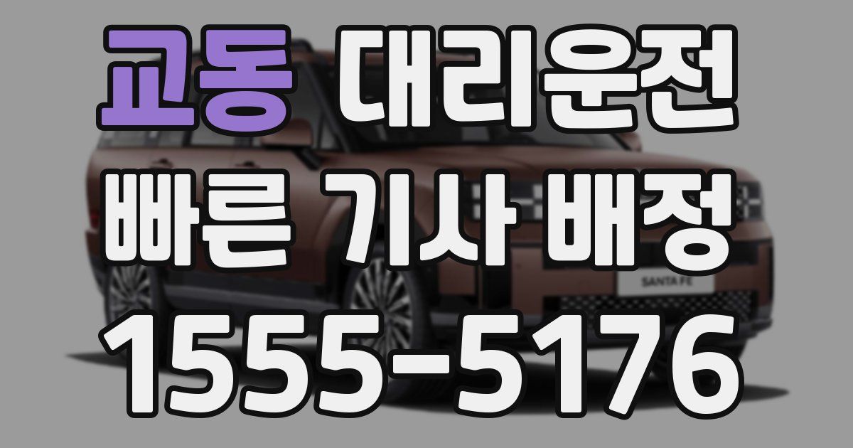 일일대리기사