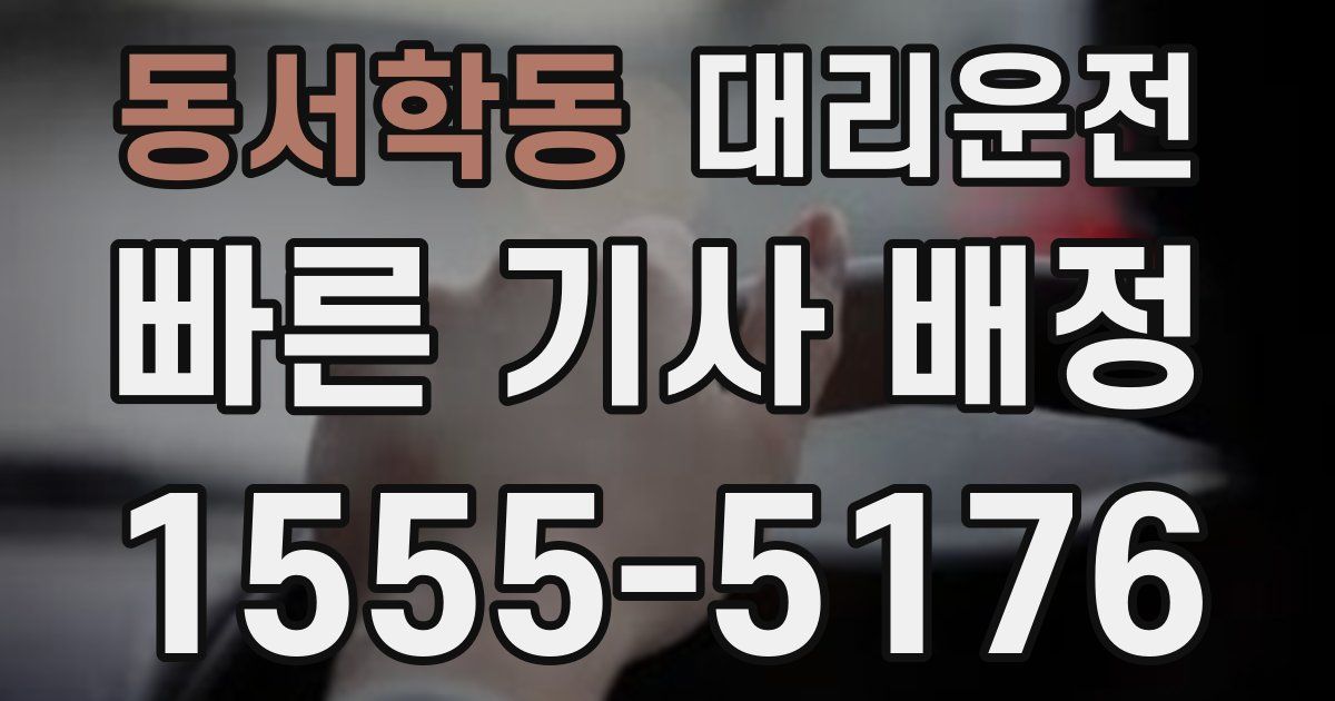 일일대리기사