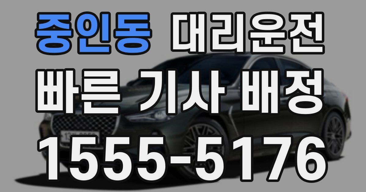 일일대리기사