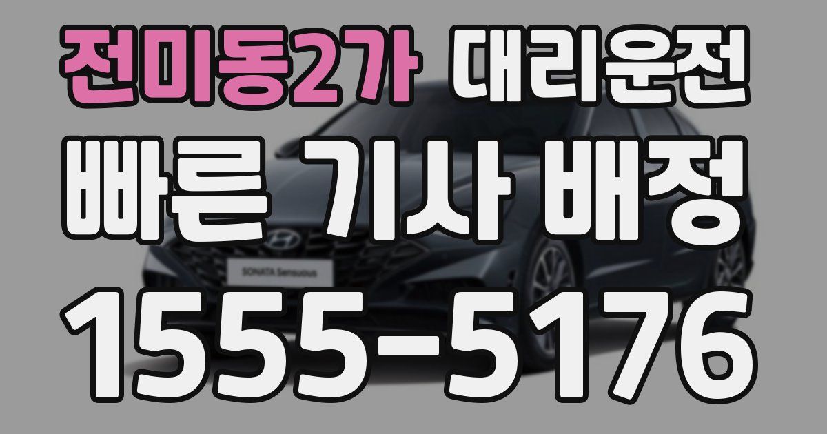 일일대리기사