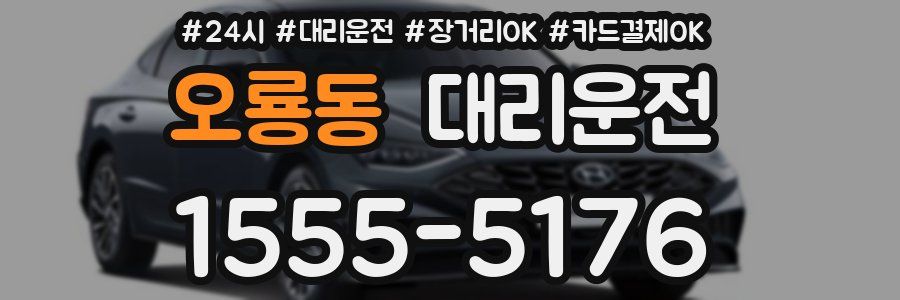오룡동 대리운전