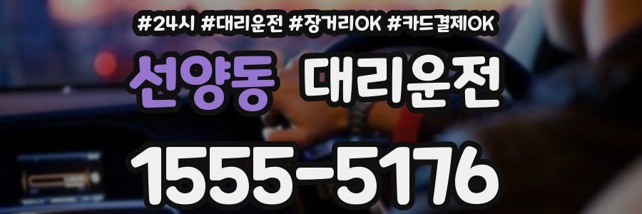 선양동 대리운전