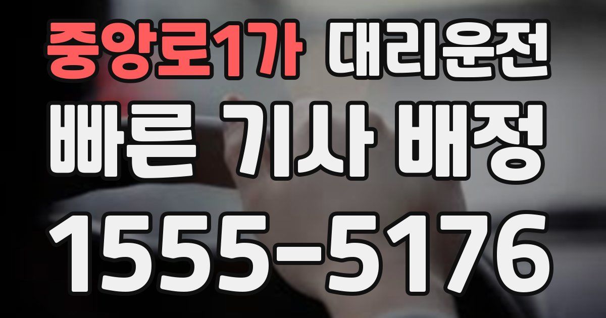 일일대리기사