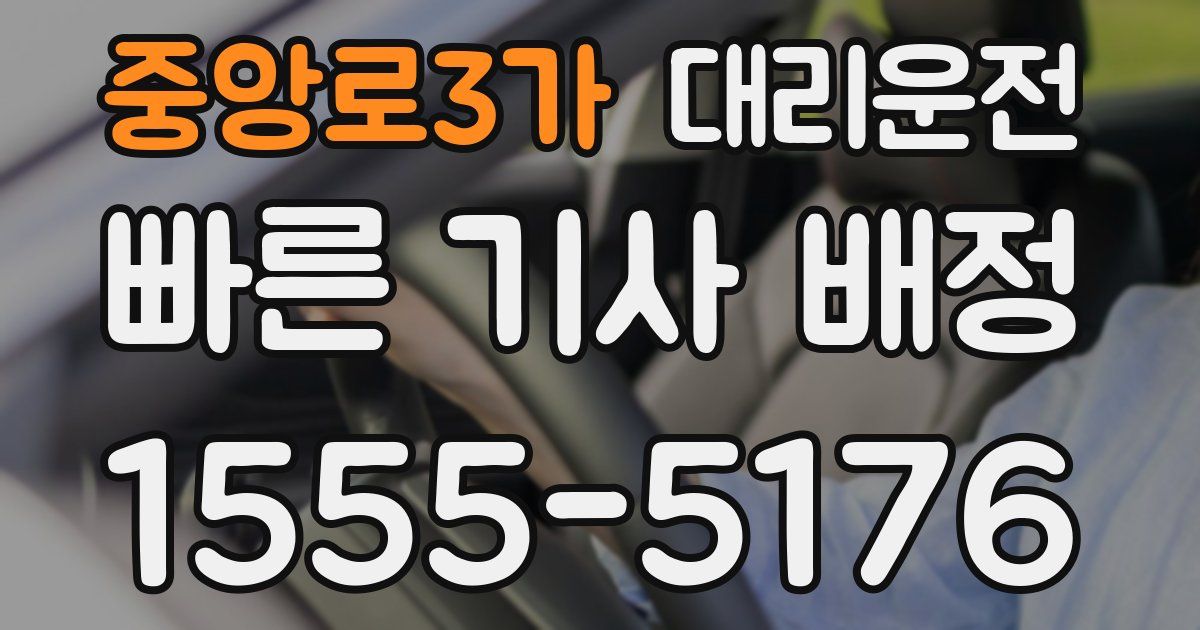 일일대리기사