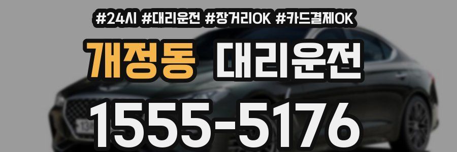 개정동 대리운전