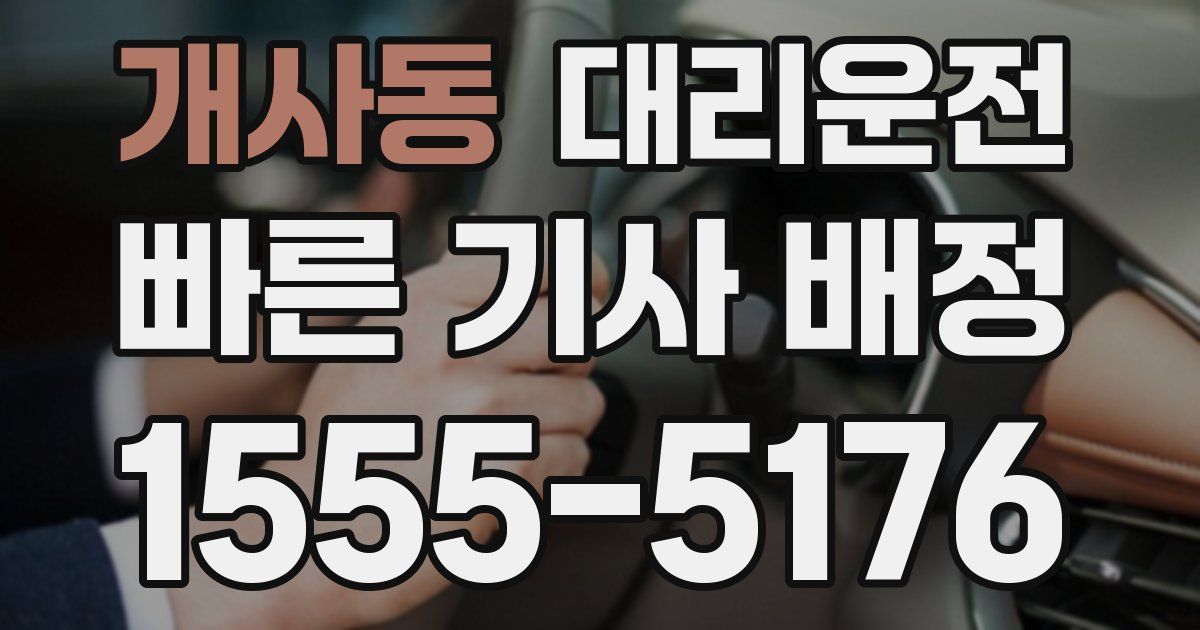 일일대리기사