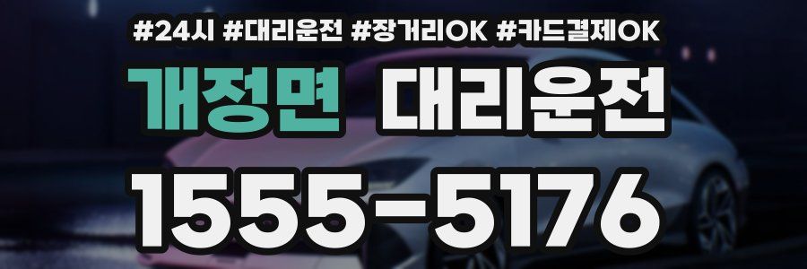 개정면 대리운전