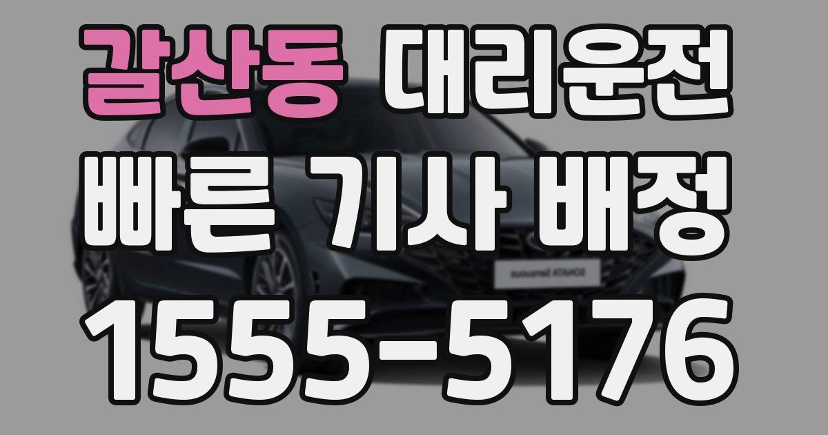 일일대리기사